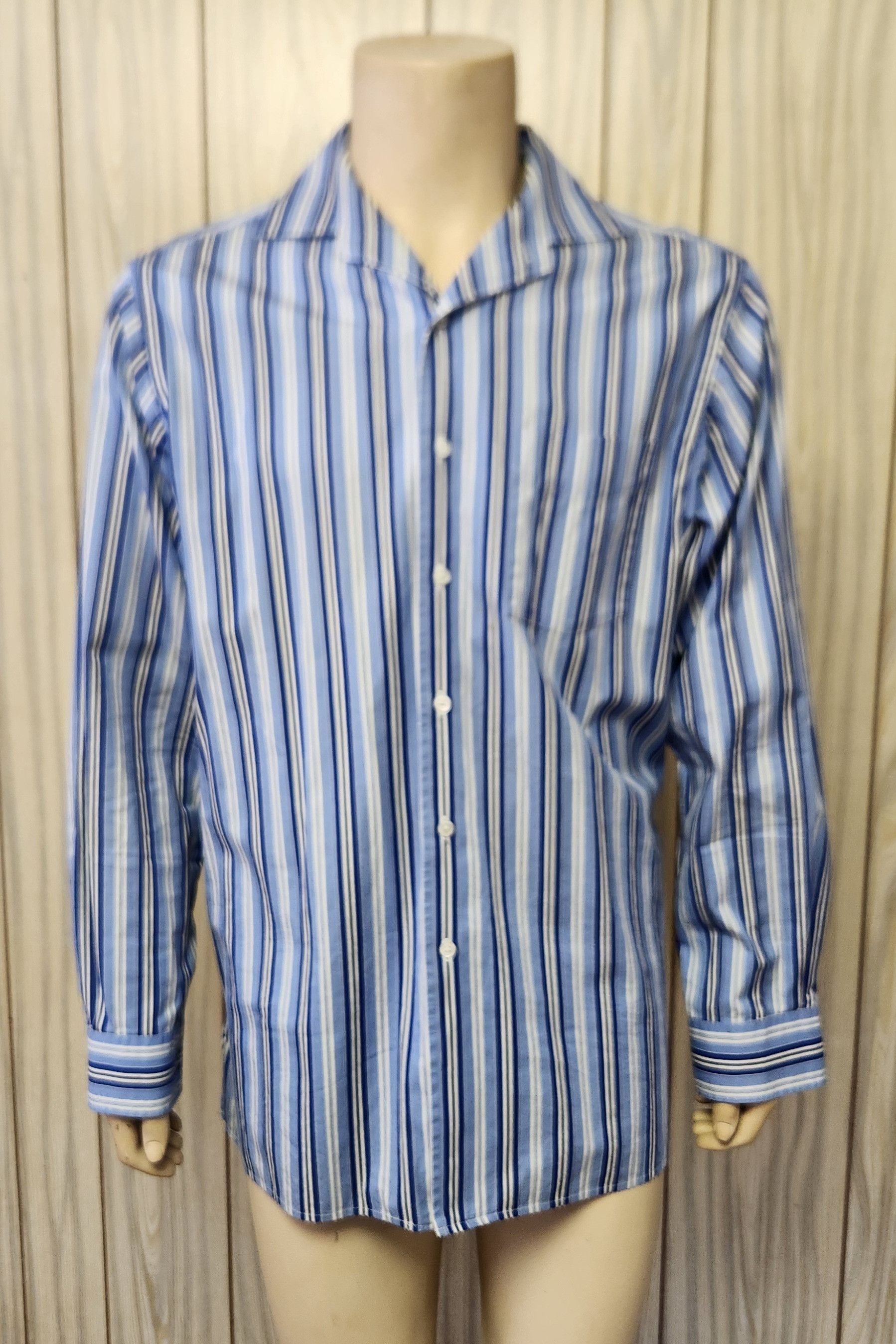 Polo Ralph Lauren Polo striped shirt L men's cotton stripe Ralph Lauren Size US L / EU 52-54 / 3 - 2 Thumbnail