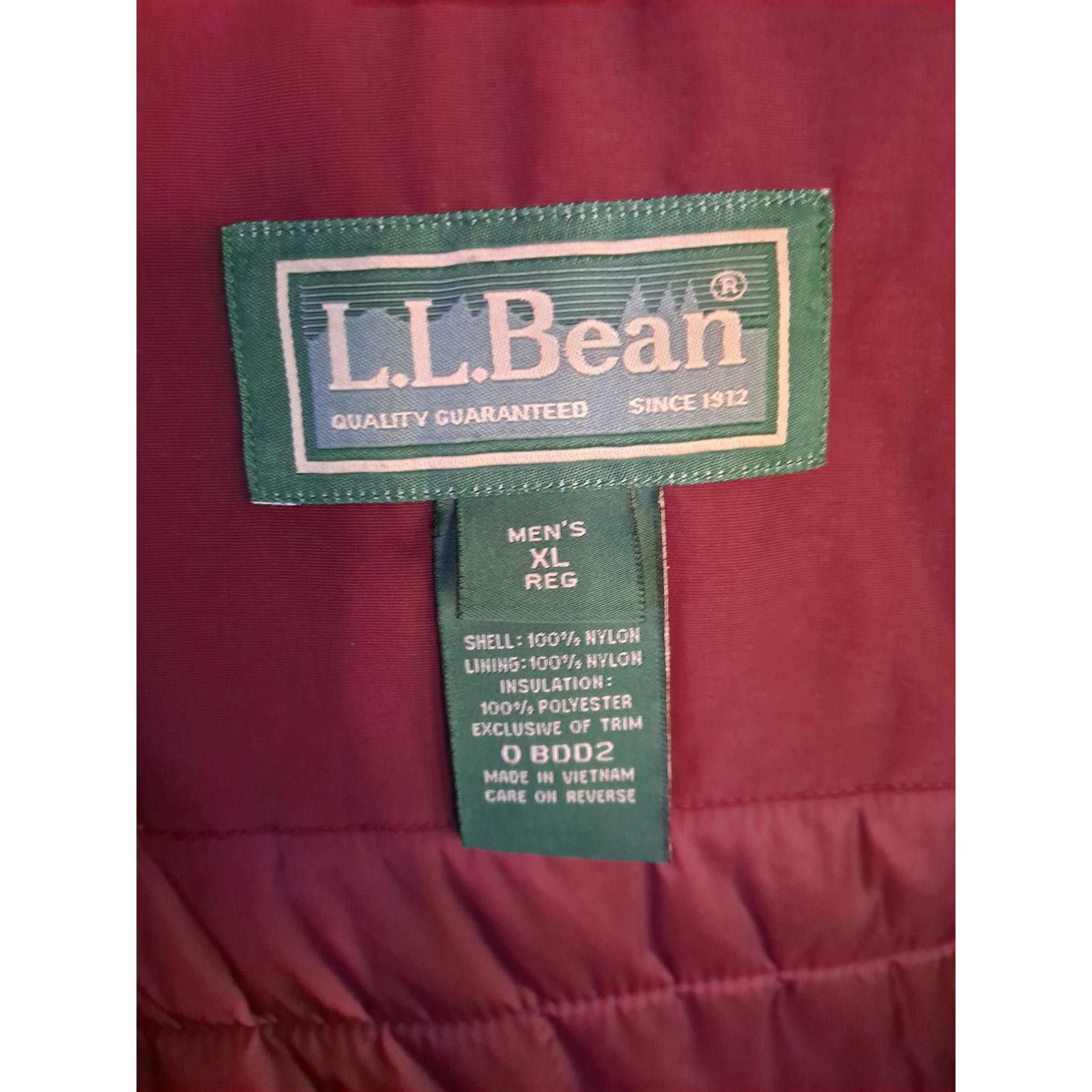 L.L. Bean L.L. Bean Maroon Winter Coat With Lots of Pockets and Remova Size US XL / EU 56 / 4 - 8 Thumbnail