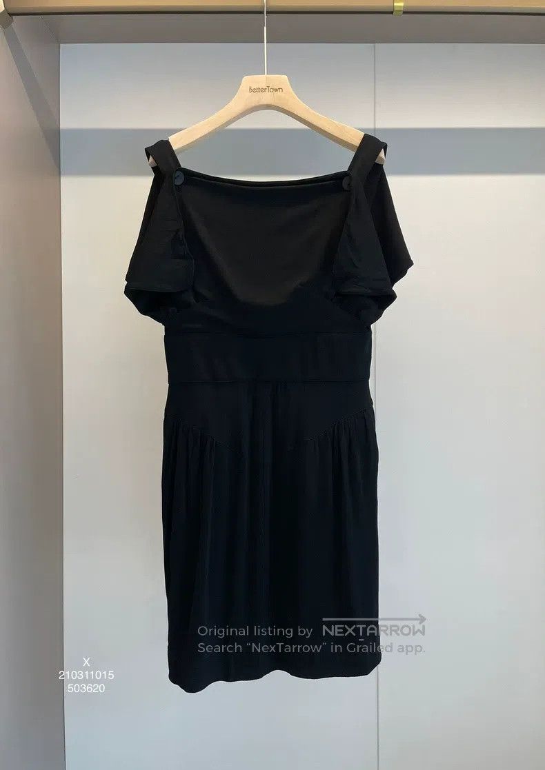Fendi Fendi Black fiber strapless dress Size S / US 4 / IT 40 - 1 Thumbnail