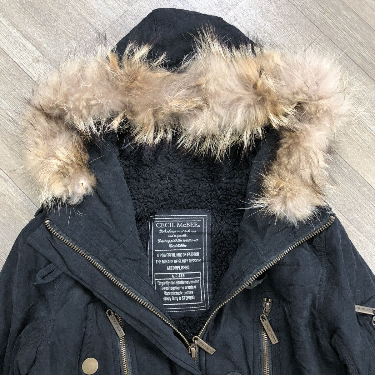 Le Grande Bleu (L.G.B.) 2000s Cecil McBee Mohair Opium Bondage Fur Bono Jacket Size US M / EU 48-50 / 2 - 9 Thumbnail