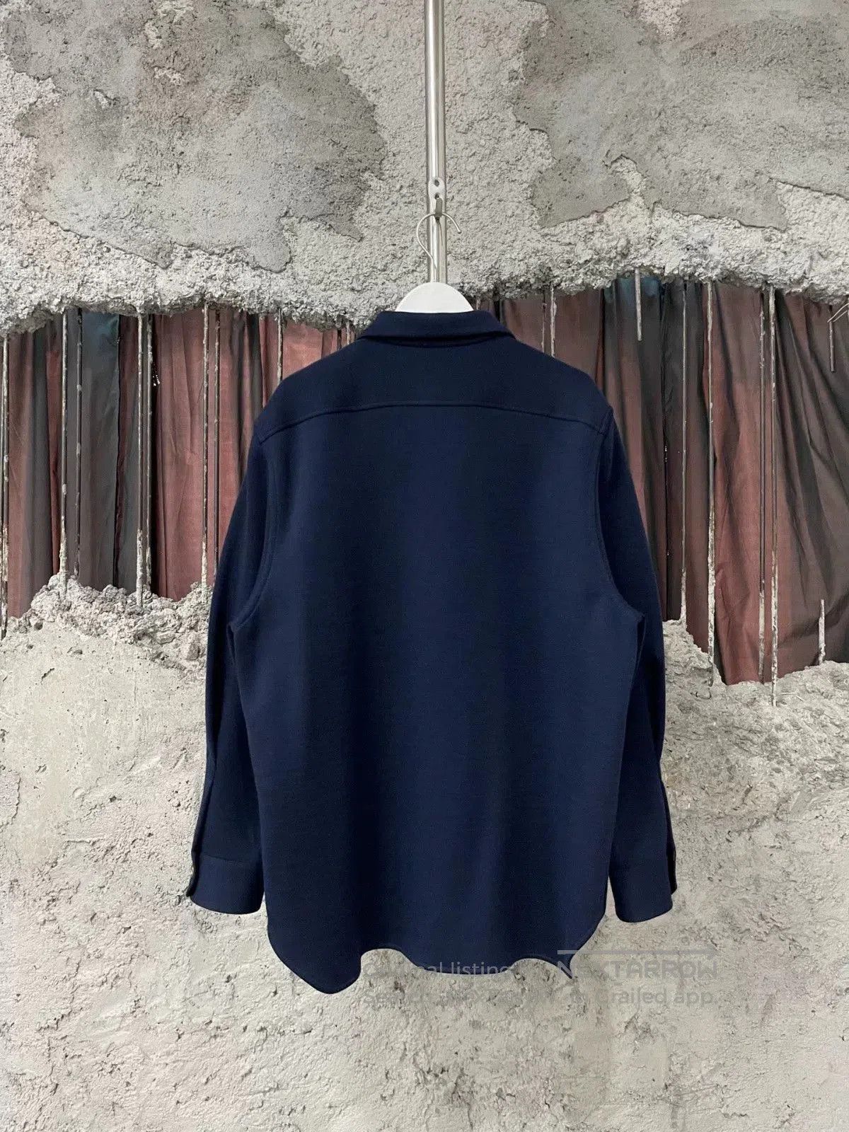 Saint Laurent Paris Saint Laurent Navy Shirt with YSL Logo. Size US XS / EU 42 / 0 - 2 Thumbnail