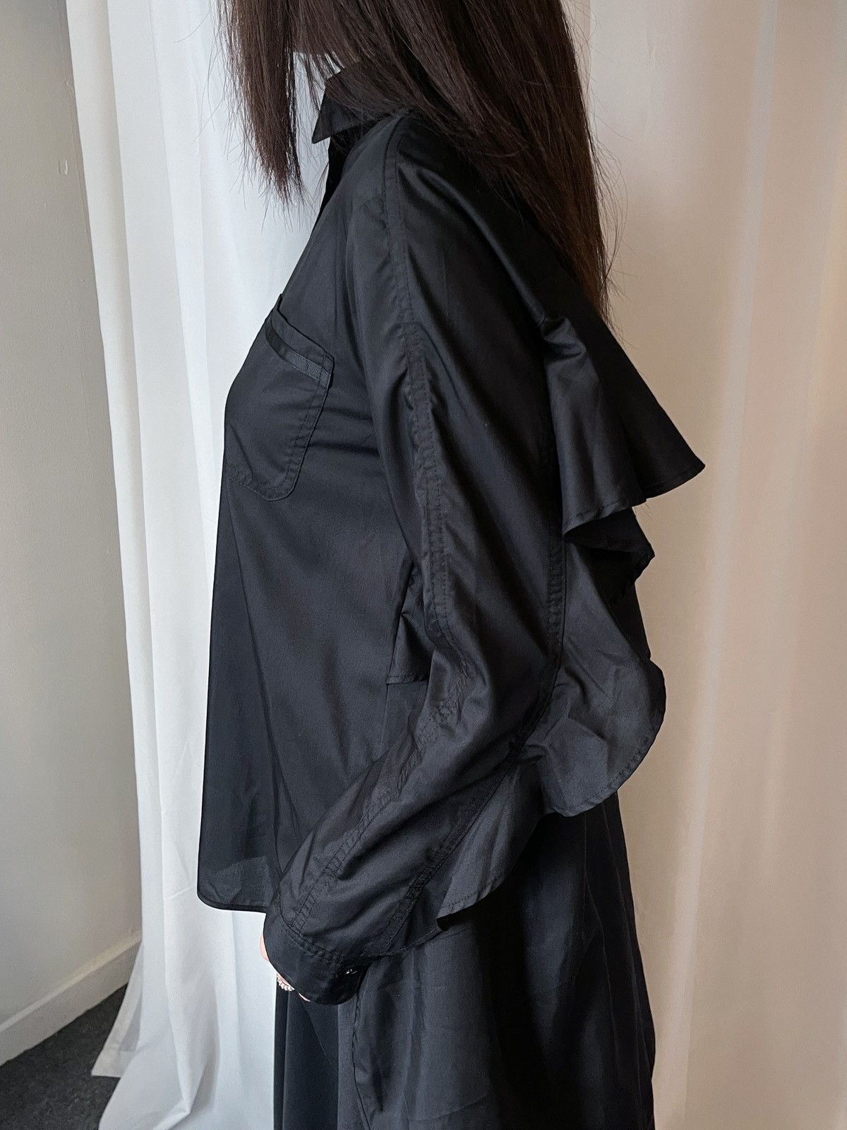 Yohji Yamamoto Kyoko Higa ruffle blouse Size L / US 10 / IT 46 - 2 Thumbnail