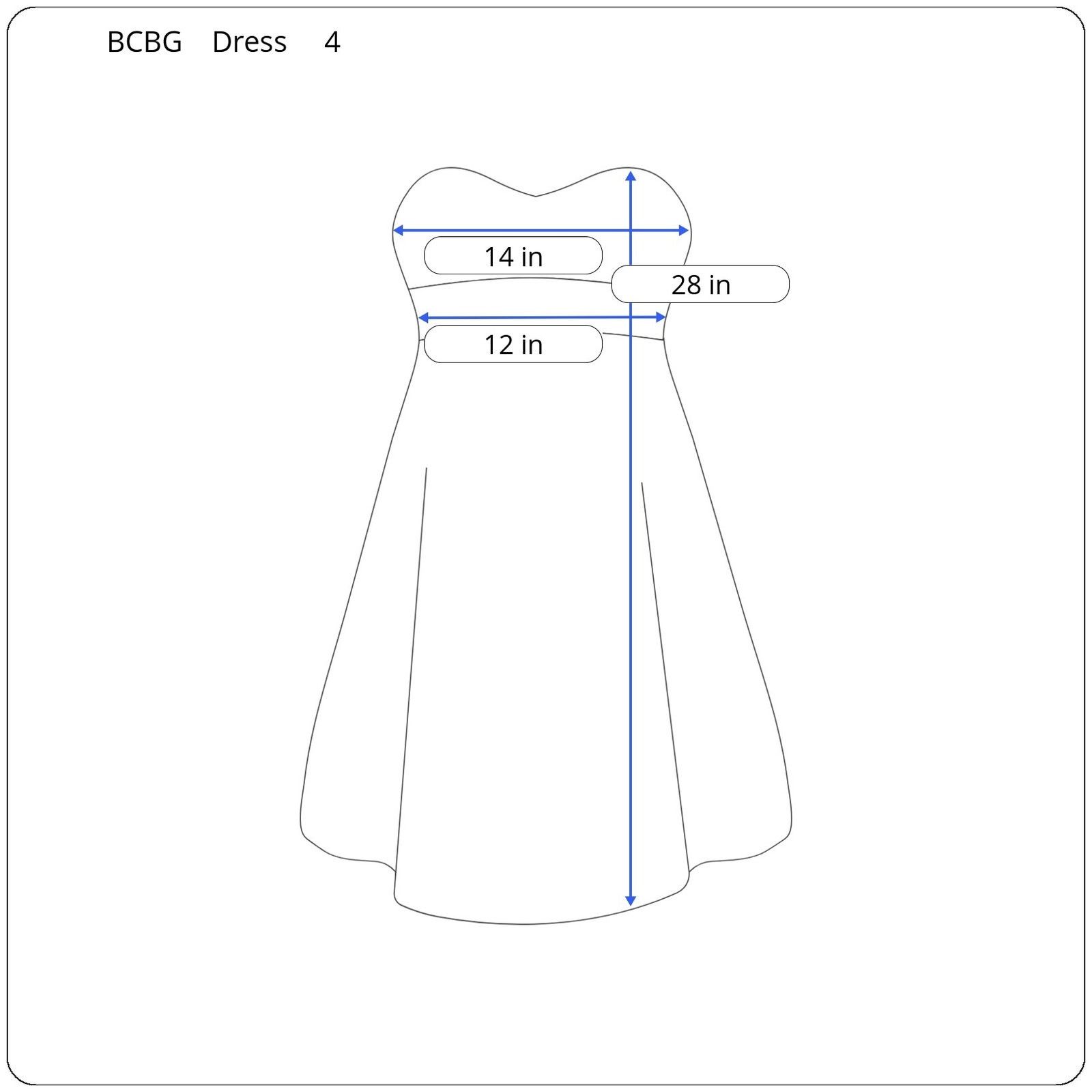 Bcbgmaxazria BCBG Maxazria Strapless Dress Women's Size 4 Size S / US 4 / IT 40 - 5 Thumbnail