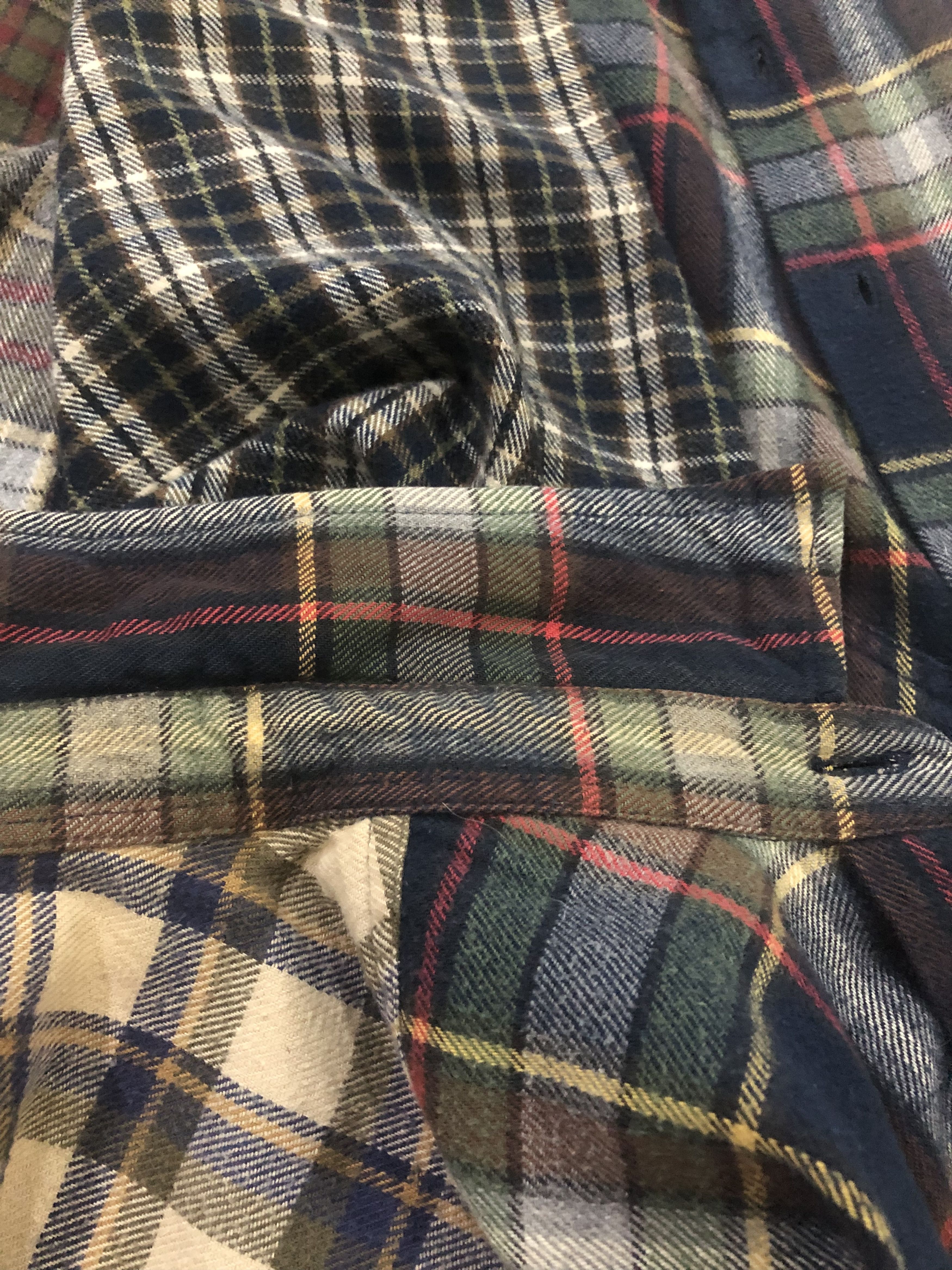 American Apparel × J.Crew × Vintage Rare 90s J.CREW Flannel Mixed Plaid Shirt Size US M / EU 48-50 / 2 - 10 Thumbnail