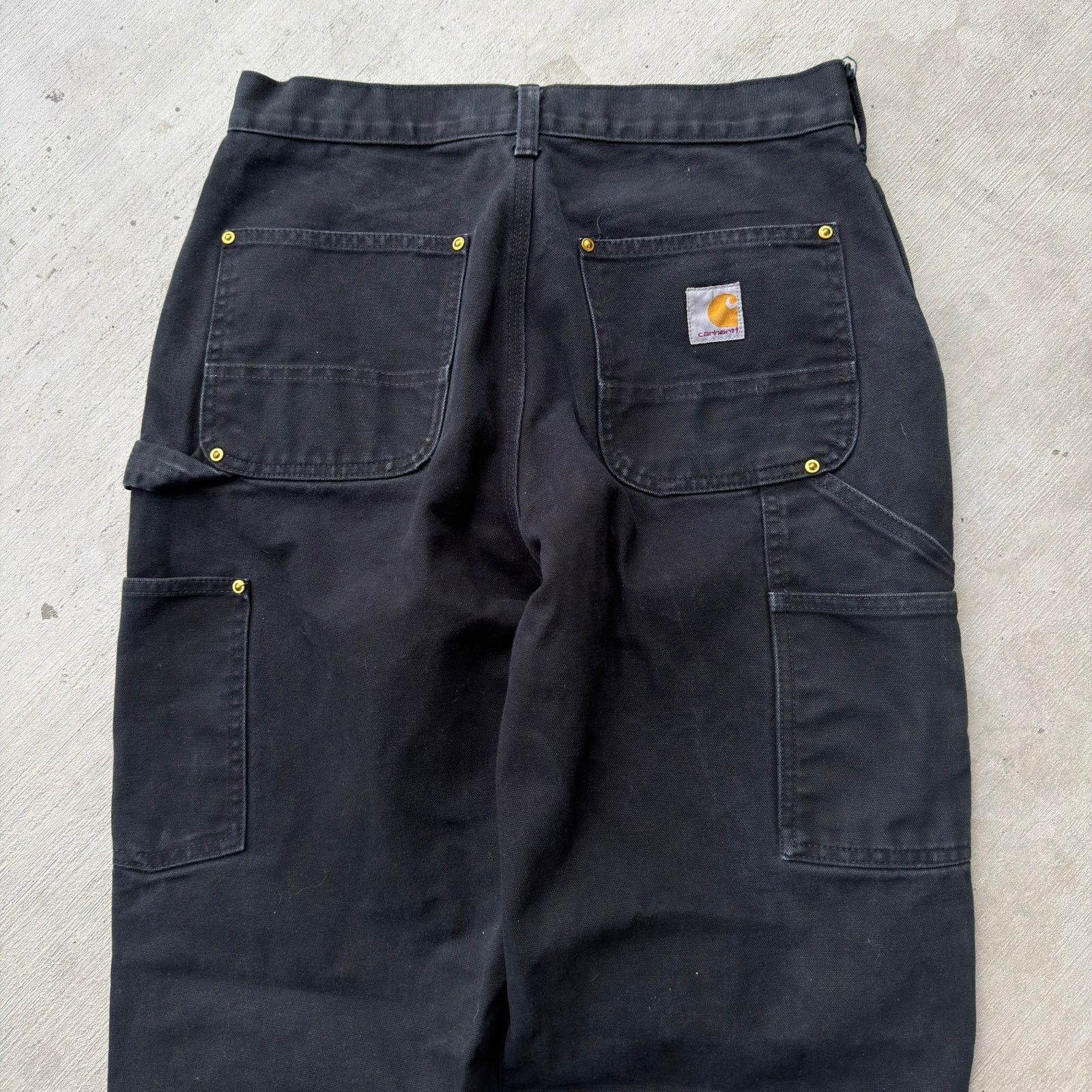 Carhartt × Vintage Carhartt black double knee work wear carpenter pants Size US 29 - 5 Thumbnail