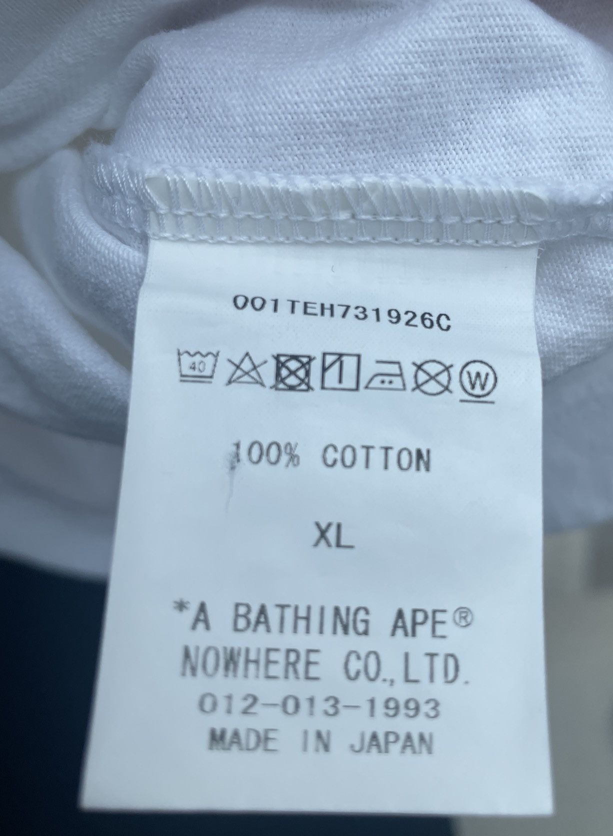 Bape × JJJJound Bape x JJJJound College Tee Size US XL / EU 56 / 4 - 5 Thumbnail