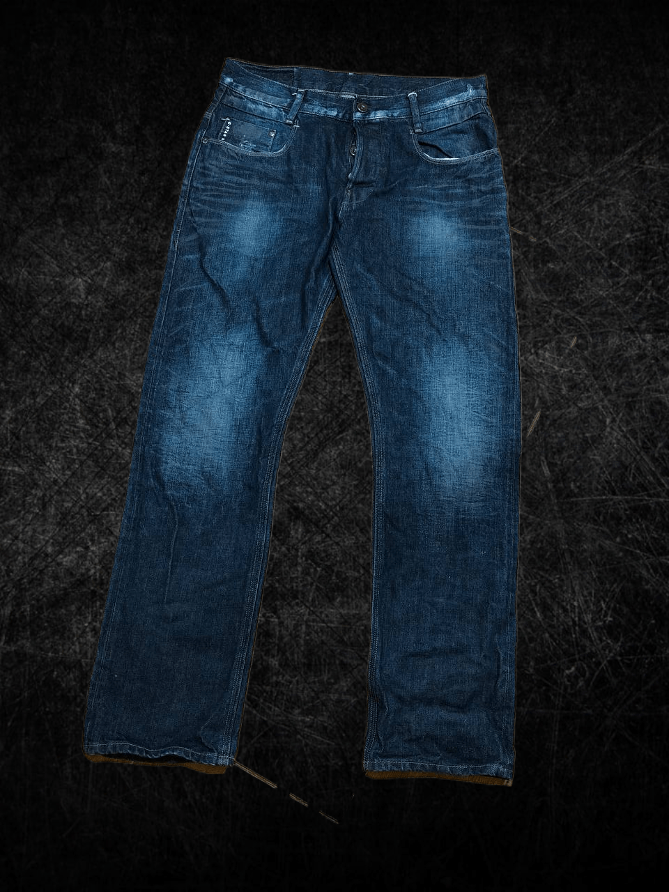G star Raw A Crotch Tapered Jeans Moto Distressed PANTS