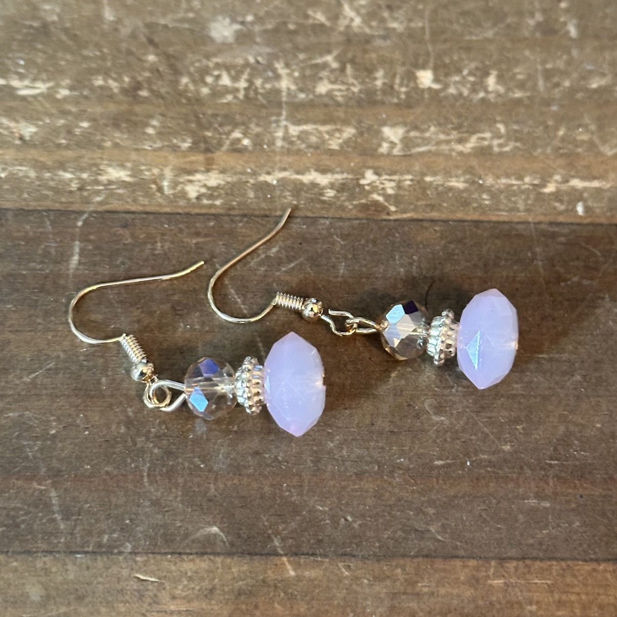 Other Rose Quartz and clear crystal bead necklace and earrings set Size ONE SIZE - 3 Thumbnail