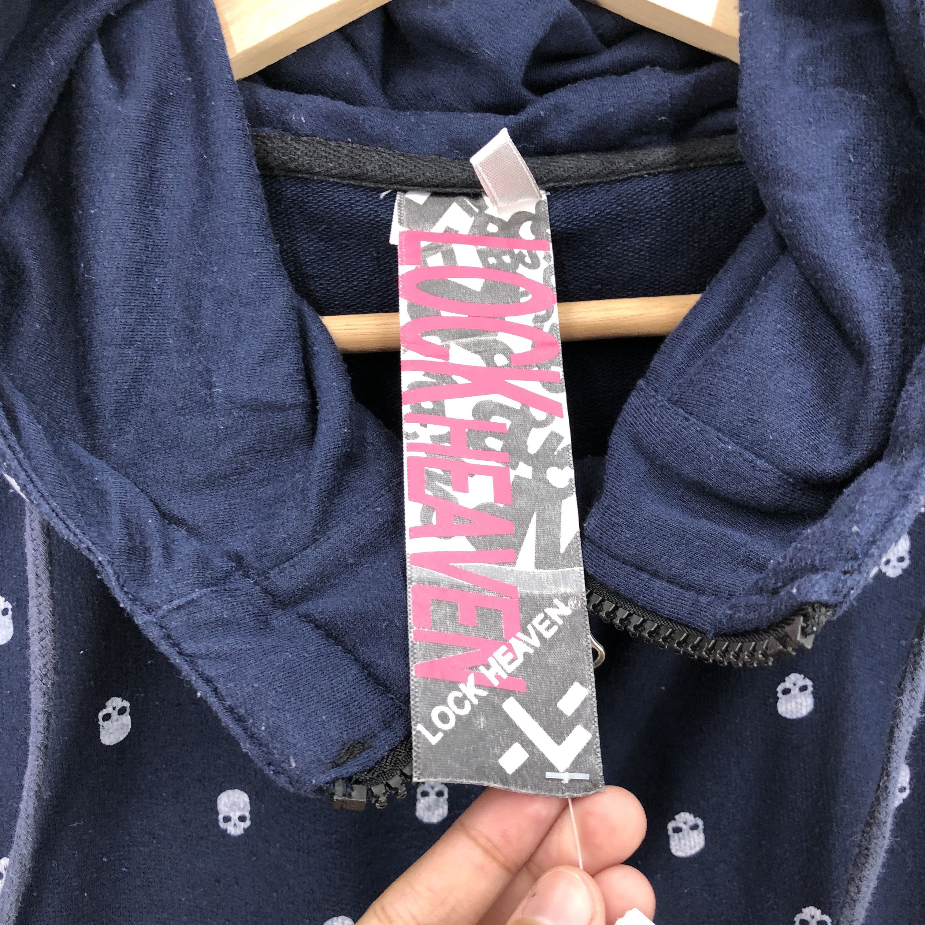 Japanese Brand Lock Heaven Sweater Hoodie Polka Dot Skulls Hoodie Size US L / EU 52-54 / 3 - 4 Thumbnail