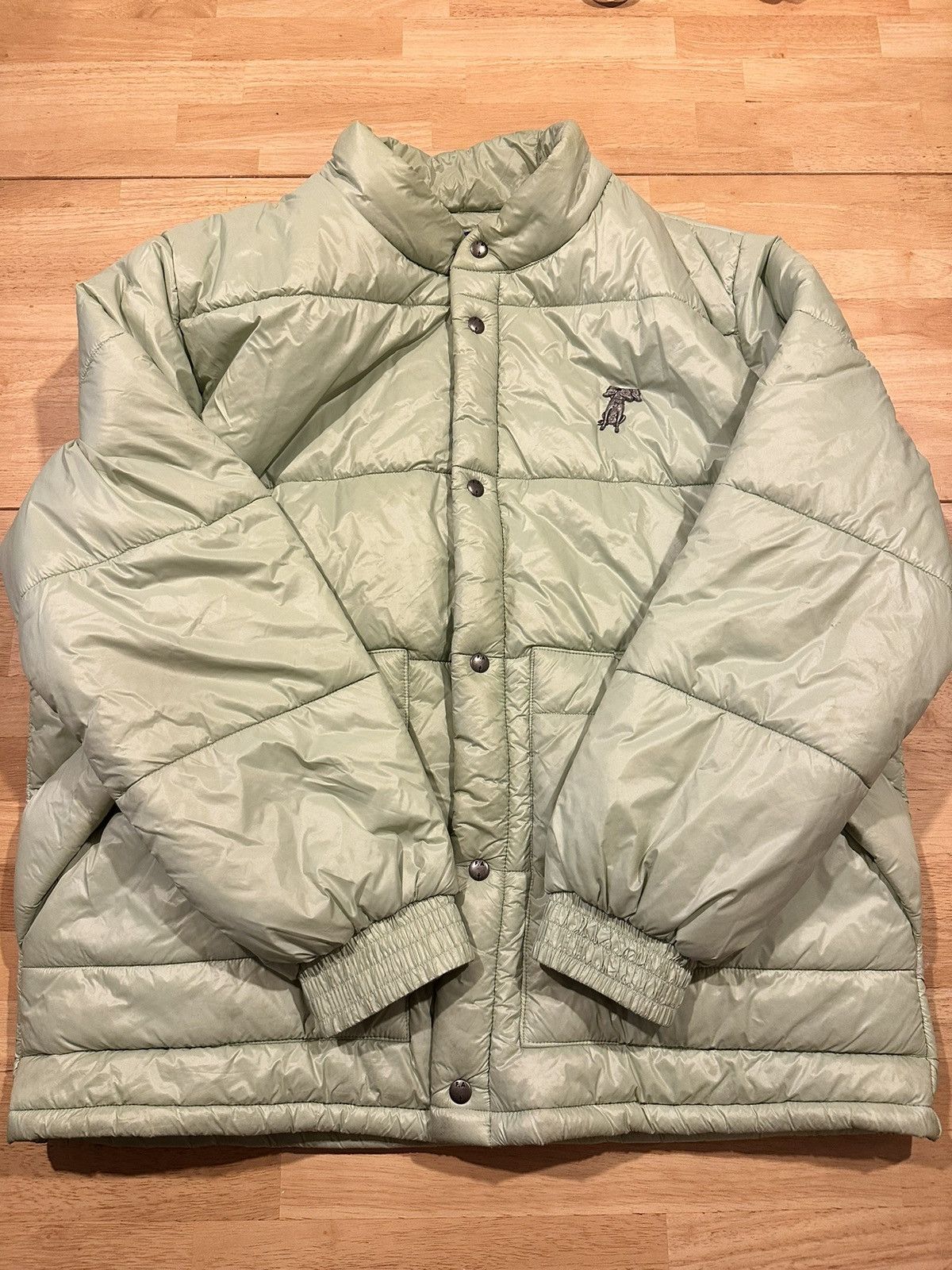 image of Fucking Awesome Fa Sage Puff Jacket With Pin in Green, Men's (Size XL)