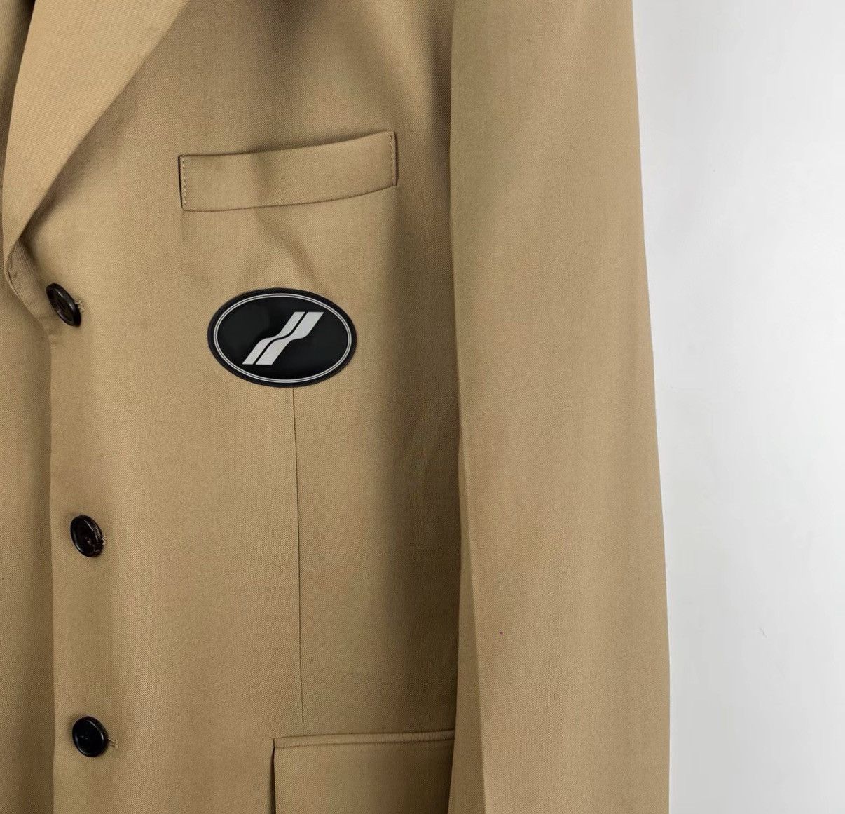 WE11DONE We11done Khaki Logo Blazer K12 Size XS / US 0-2 / IT 36-38 - 3 Thumbnail