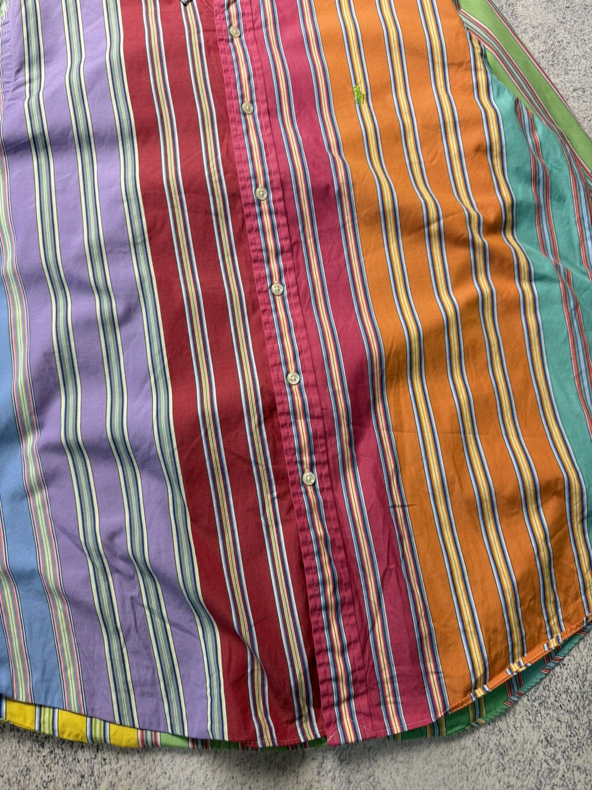 Polo Ralph Lauren Vintage RALPH LAUREN Multicolour Striped long Sleeved Shirt Size US XL / EU 56 / 4 - 10 Thumbnail