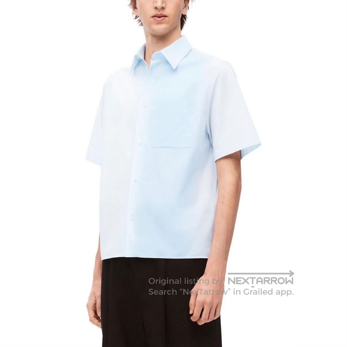Loewe Loewe 2024 SS Embroidered Logo Short-Sleeve Shirt. Size US M / EU 48-50 / 2 - 6 Thumbnail