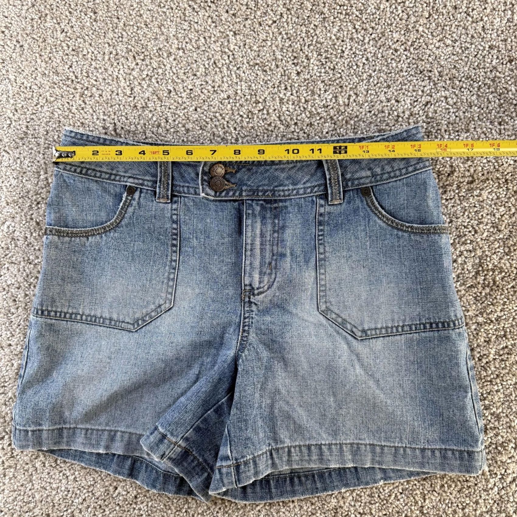 Vintage Y2K Sonoma Life + Style Denim Shorts Womens 8 Blue Utility Pockets 100% Cotton Size 30" / US 8 / IT 44 - 4 Thumbnail