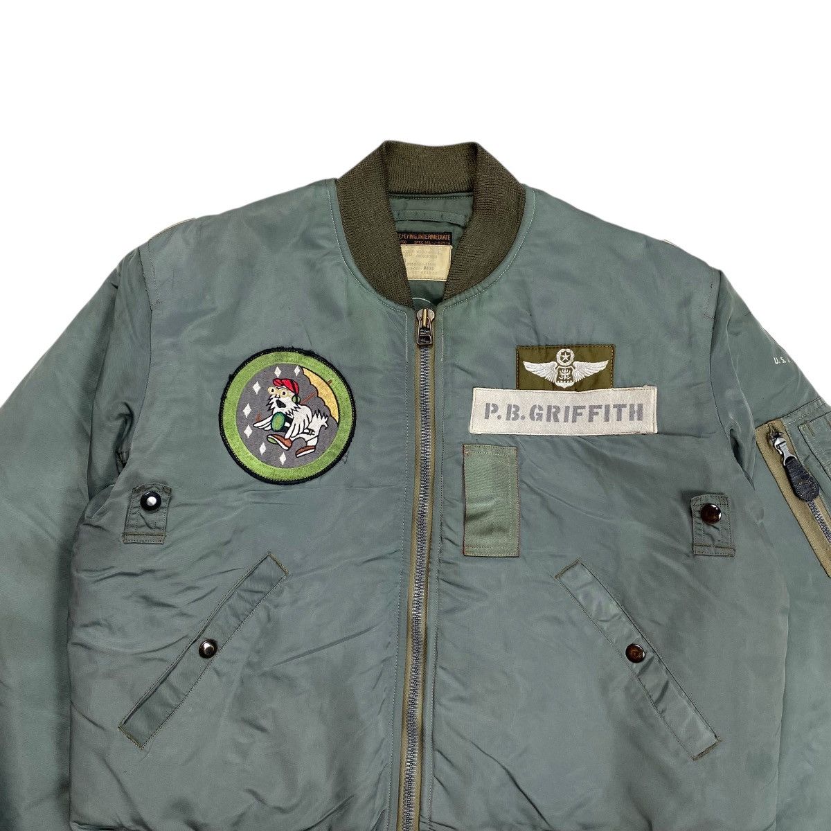 Buzz Rickson's × Toyo Enterprises Buzz Rickson Type B-15D P.D.GRIFFITH Military Bomber Jacket Size US L / EU 52-54 / 3 - 9 Thumbnail