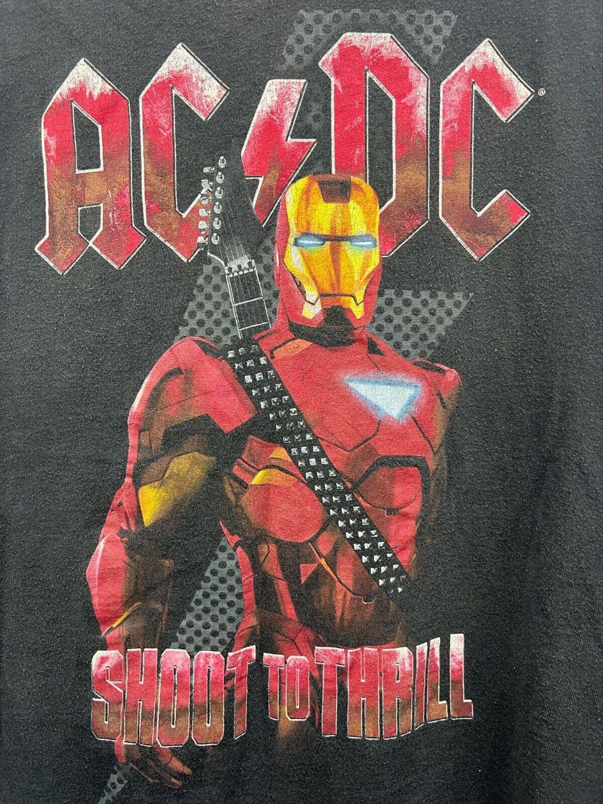 Designer IRON MAN 2 AC/DC “Shoot 2 Thrill" Graphic T-Shirt size L Y2K Size US L / EU 52-54 / 3 - 2 Thumbnail