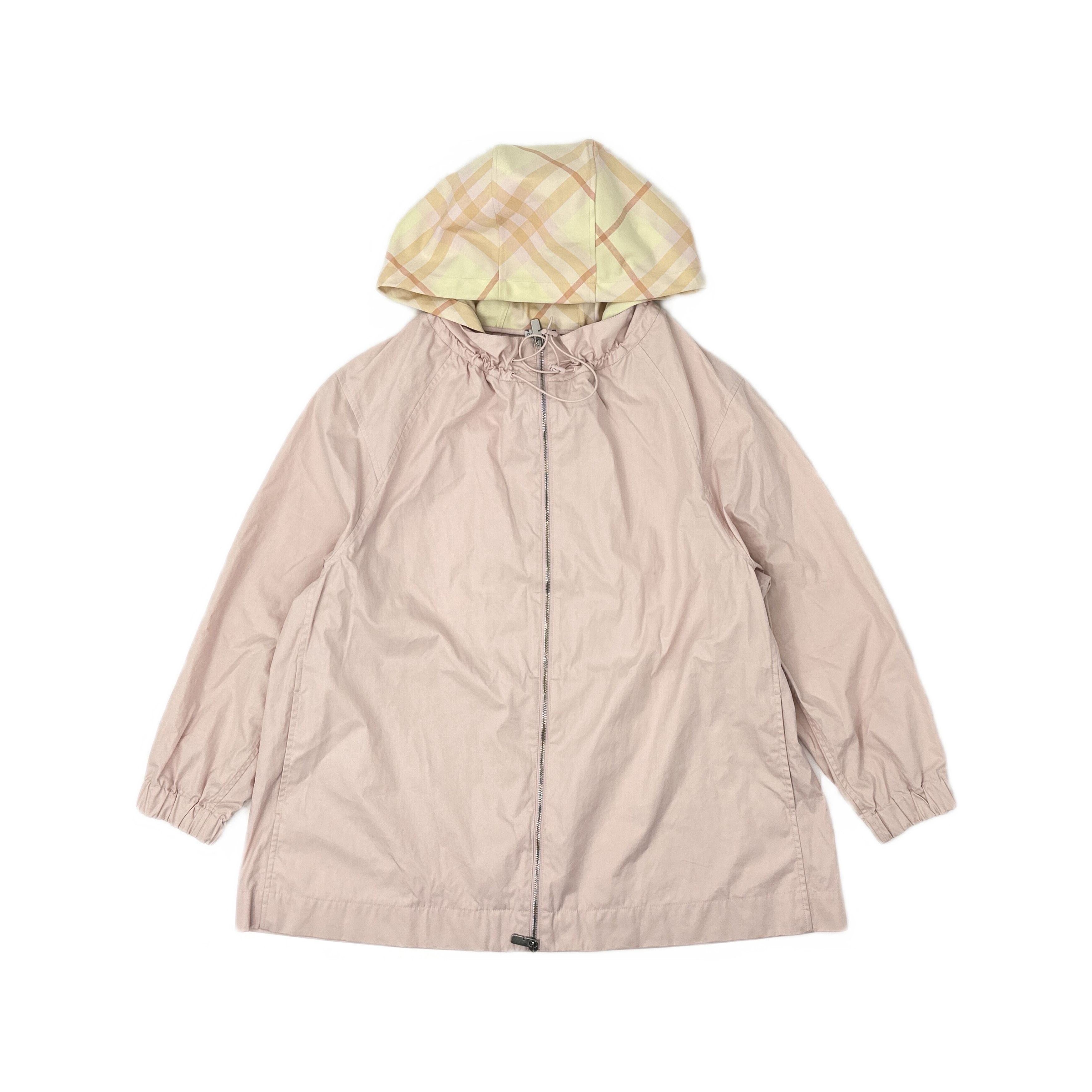 Burberry Burberry Pink Plaid Hood Cotton Jacket Size M Size M / US 6-8 / IT 42-44 - 1 Thumbnail