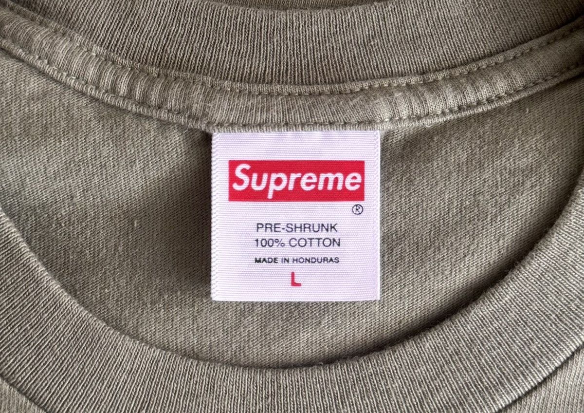 Supreme × Thrasher Supreme Thrasher Back Tail olive tee Size US L / EU 52-54 / 3 - 3 Thumbnail