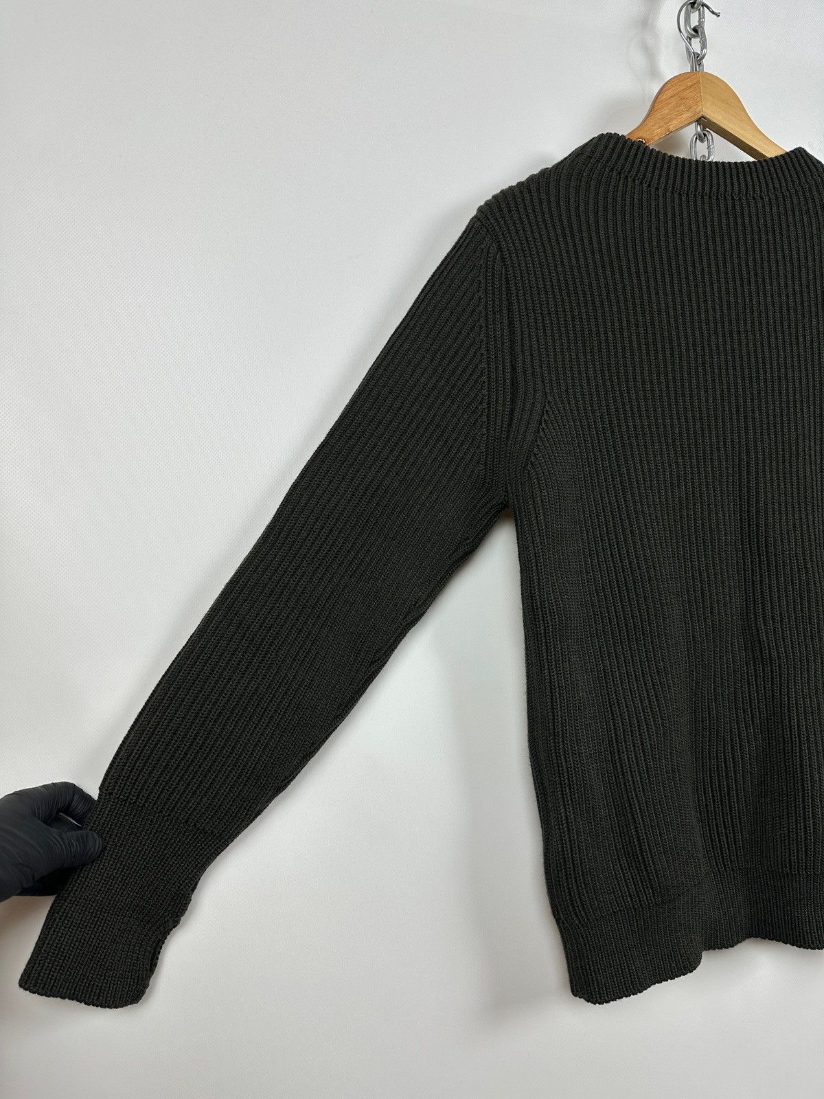 Andersen Andersen Andersen-Andersen Crewneck Navy Green Wool Sweater Size US S / EU 44-46 / 1 - 16 Thumbnail