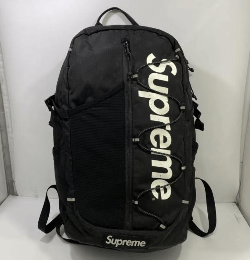 Supreme Supreme Black Logo Backpack USED Size ONE SIZE - 1 Thumbnail