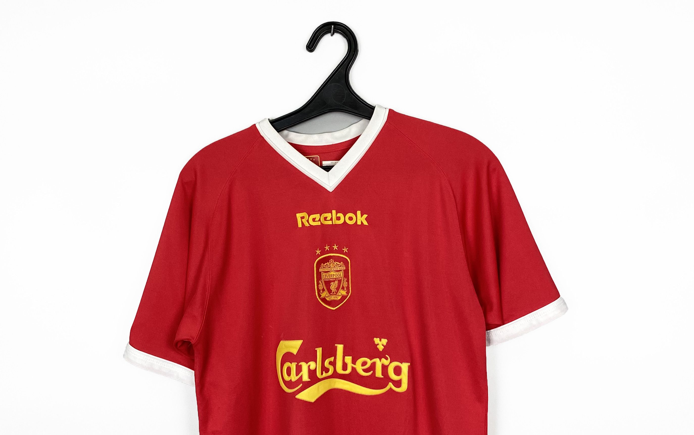 Reebok RIISE #18 LIVERPOOL 2001/03 EUROPEAN HOME JERSEY REEBOK Size US M / EU 48-50 / 2 - 7 Thumbnail