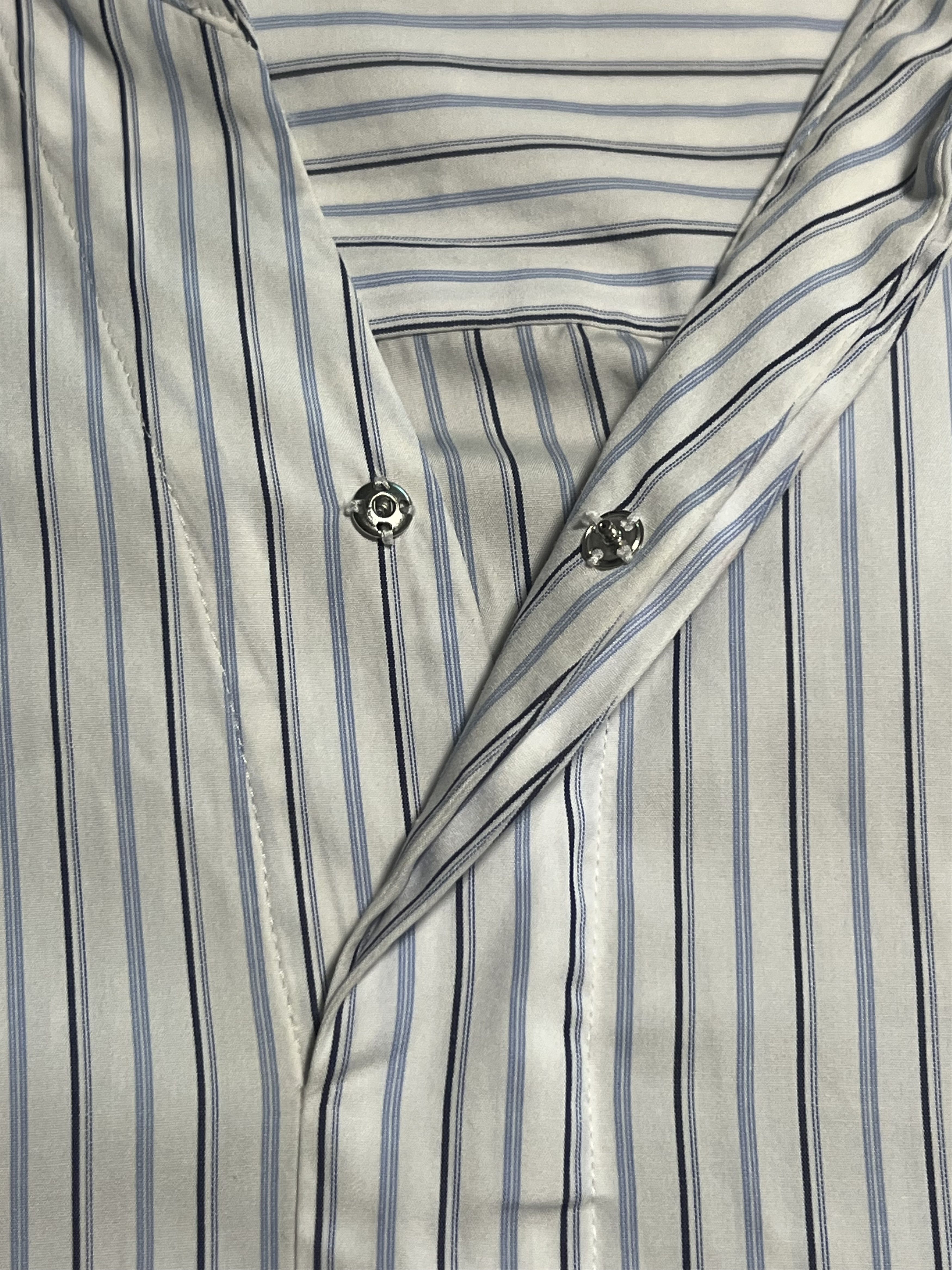 Solid Homme Solid Homme 19fw Stripe Long Sleeve Half-Shirts Size US M / EU 48-50 / 2 - 4 Thumbnail