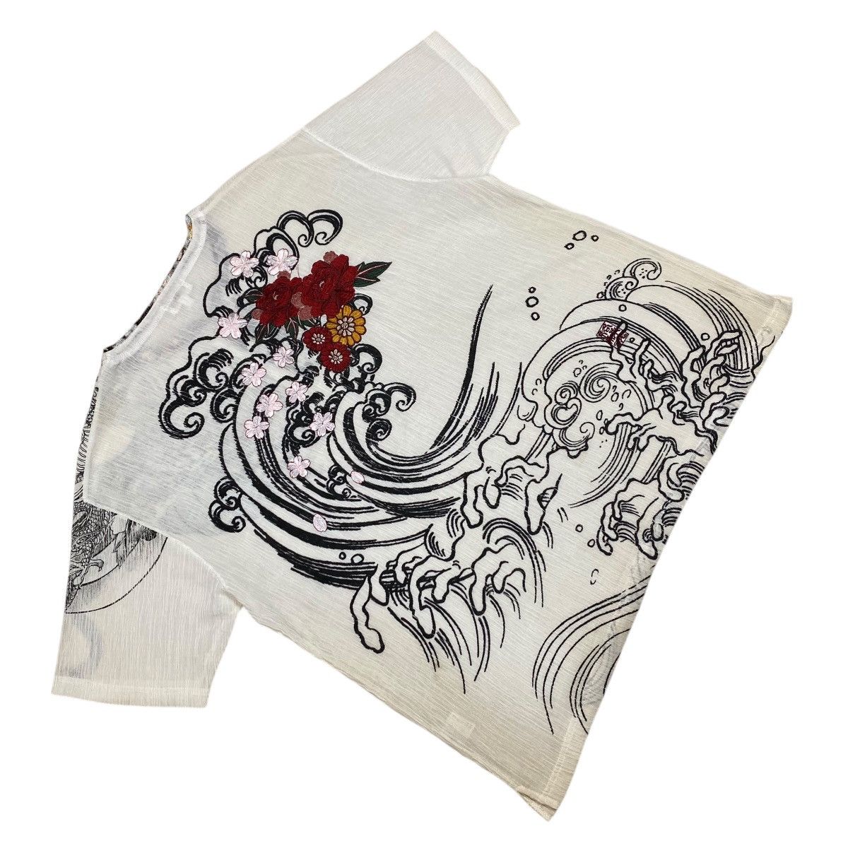 Japanese Brand Kara Kuri Tamashii Embroidery Dragon Shirts Size US XXL / EU 58 / 5 - 5 Thumbnail