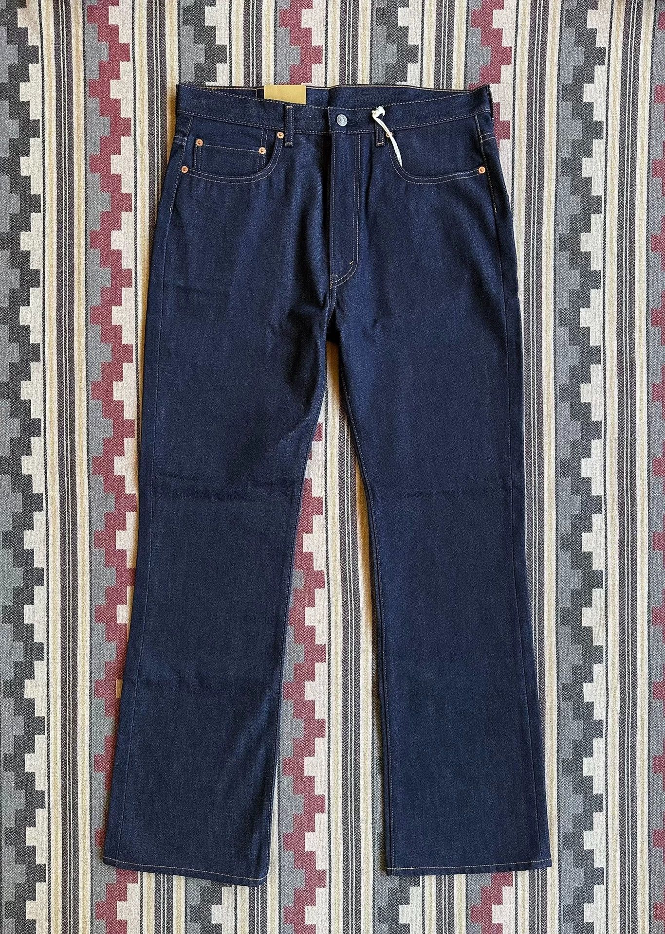 Levi's Blue Denim Straight-Leg Pants Size 36 Size US 36 / EU 52 - 1 Thumbnail