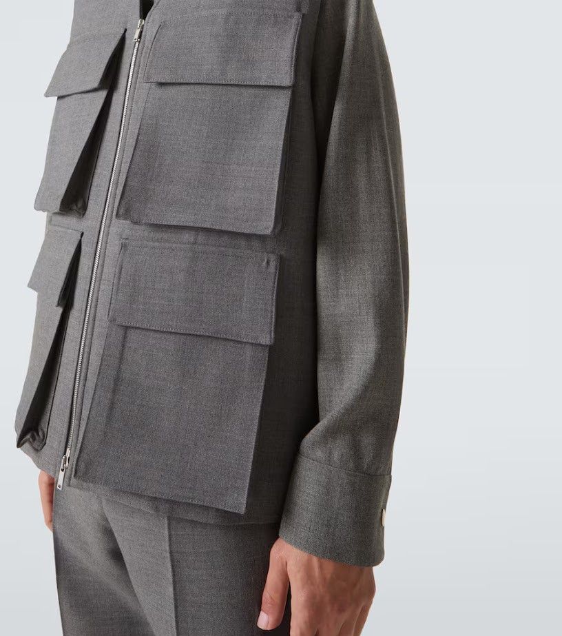 Jil Sander o1w1db10825 Vest in Gray Size US XL / EU 56 / 4 - 2 Thumbnail