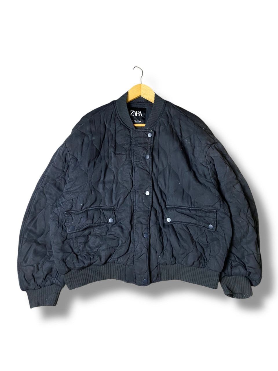 ZARA Quilted Bomber Jacket with Double Pocket (120)