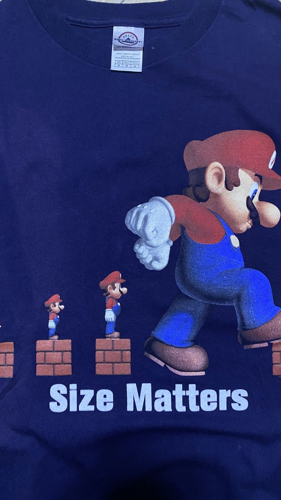 Delta × Vintage Mario Bros - Size Matters Tees Size US M / EU 48-50 / 2 - 3 Thumbnail
