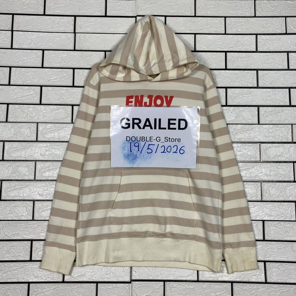 Japanese Brand 📌Vintage Hoodie Striped Design Uniqlo Cartoon Japan Size US L / EU 52-54 / 3 - 1 Thumbnail
