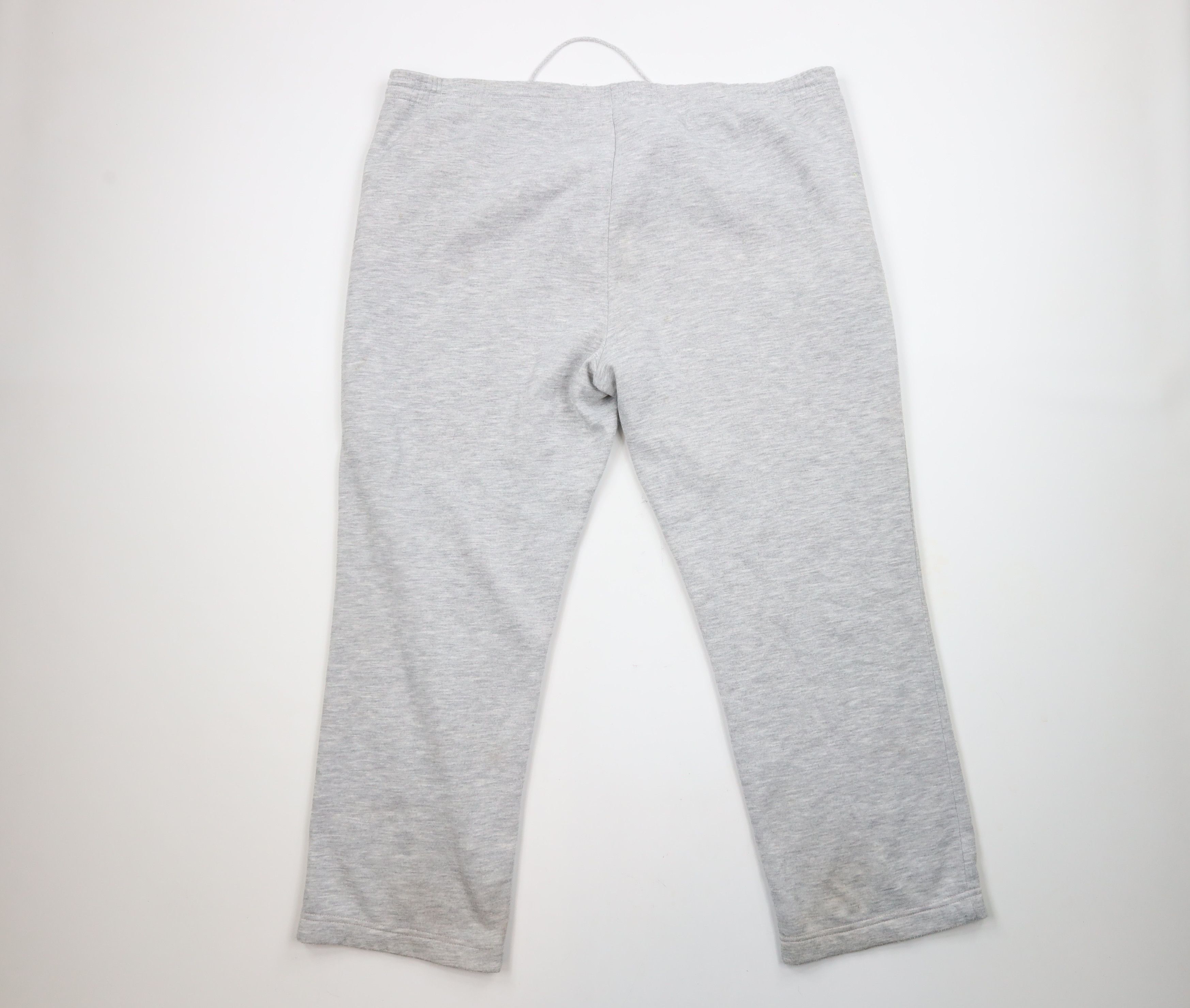 Adidas × Vintage Vintage 80s 90s Adidas Spell Out Wide Leg Sweatpants Gray Size US 40 / EU 56 - 11 Thumbnail