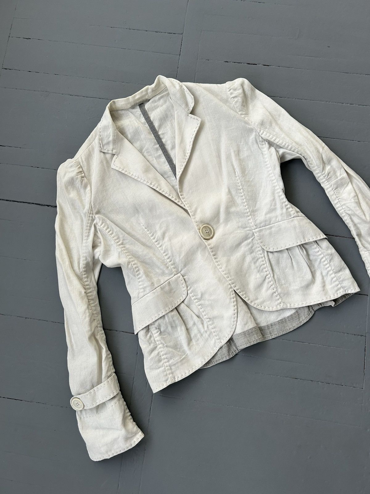 Brunello Cucinelli × Vintage Brunello Cucinelli linen jacket Size M / US 6-8 / IT 42-44 - 3 Thumbnail