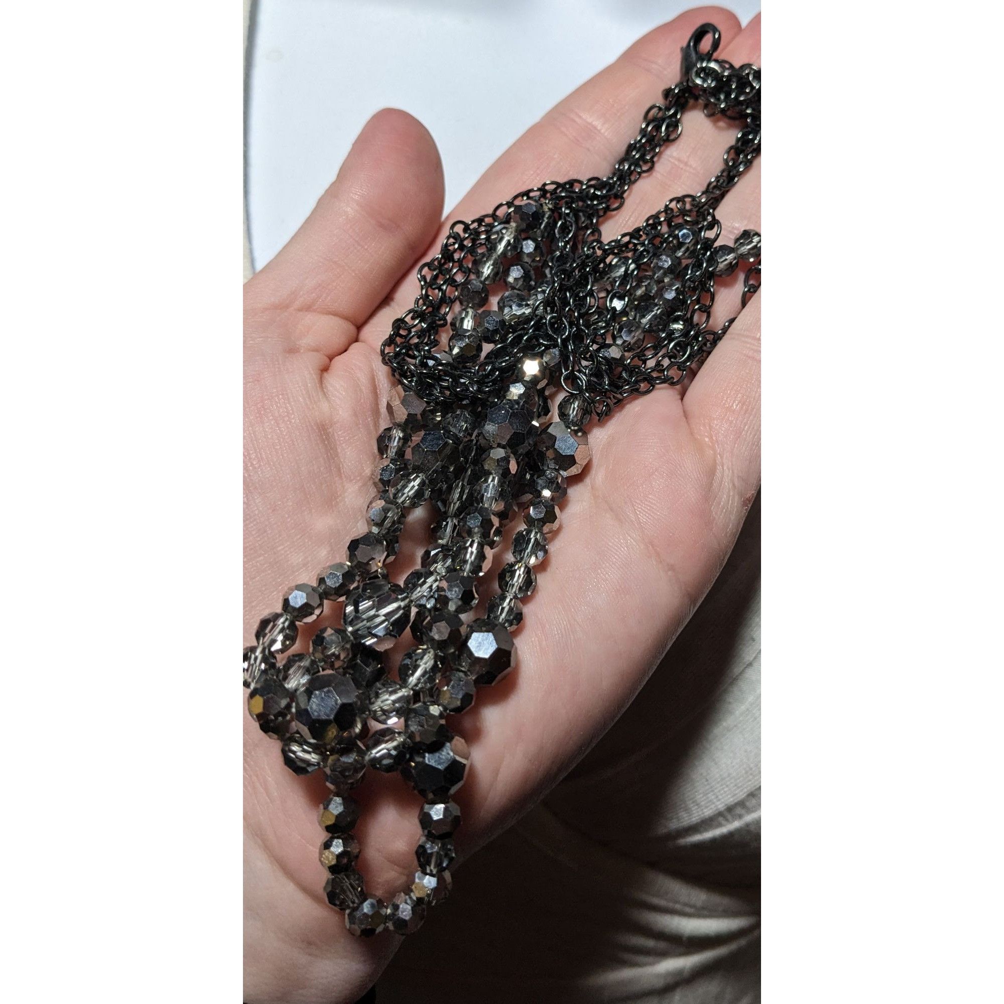 Other Glam Goth Multilayer Glass Beaded Necklace Size ONE SIZE - 9 Thumbnail