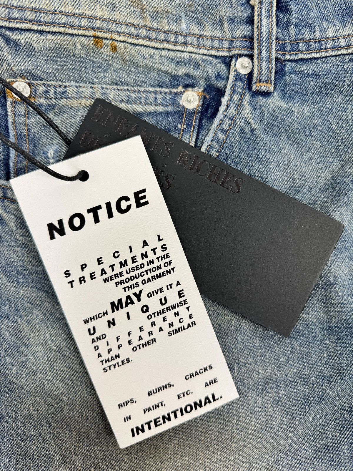 Enfants Riches Deprimes STRAIGHT LEG JEANS ANTIQUE LIGHT BLUE Size US 34 / EU 50 - 10 Thumbnail