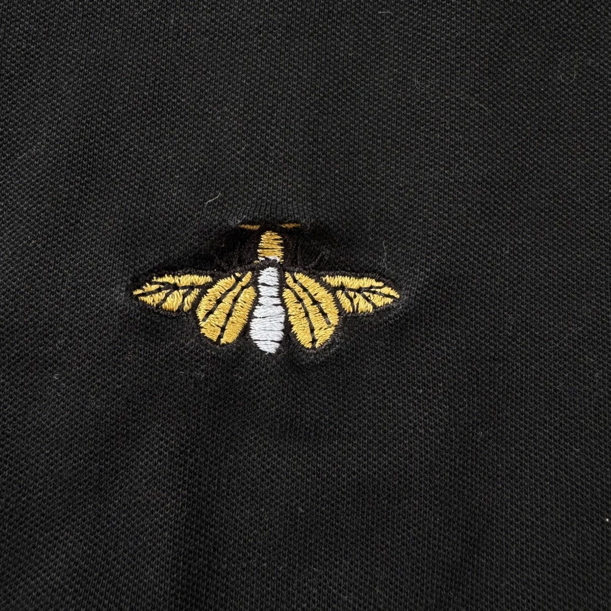 Gucci Gucci Black Cotton Pique Insects Embroidered Polo Shirt M Size US M / EU 48-50 / 2 - 6 Thumbnail