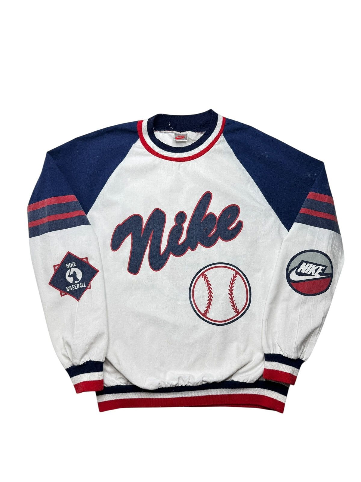 Nike Vintage Early 90’s Nike Baseball AllStars Sweater Size US M / EU 48-50 / 2 - 1 Thumbnail