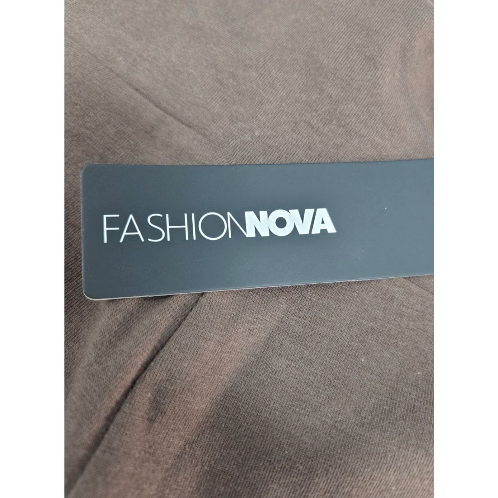 Fashion Nova NWT Fashion Nova Running Around Women's High Rise Leggings Chocolate M #8322 Size 32" / US 10 / IT 46 - 7 Thumbnail