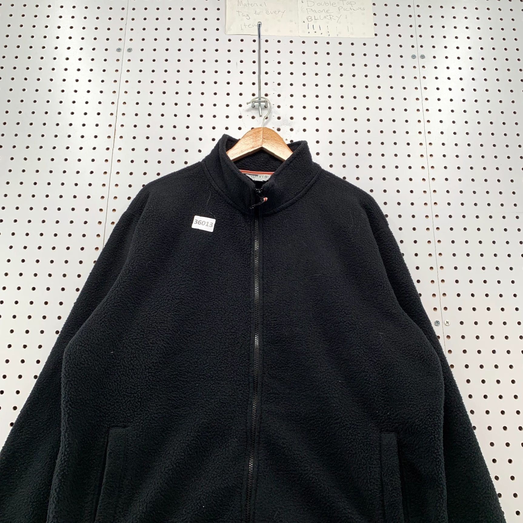Orvis VINTAGE Orvis Fleece Full Zip Jacket Mens L Black Outdoor Casual 26X28 Size US L / EU 52-54 / 3 - 6 Thumbnail