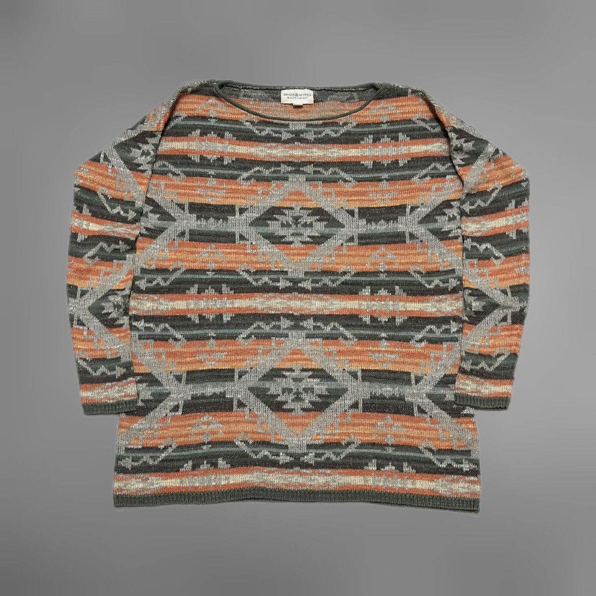 Polo Ralph Lauren Denim&Supply Ralph Lauren Aztec woman wide neck sweater Size XS / US 0-2 / IT 36-38 - 1 Thumbnail