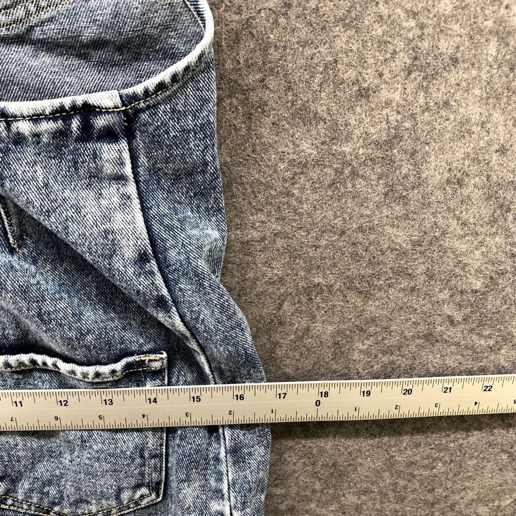 Pacsun Pacsun Overall Denim Mini Dress XS Stone Wash Zip Front Pinafore Women Short Sleeveless Cotton Denim Size 26" / US 2 / IT 38 - 6 Thumbnail