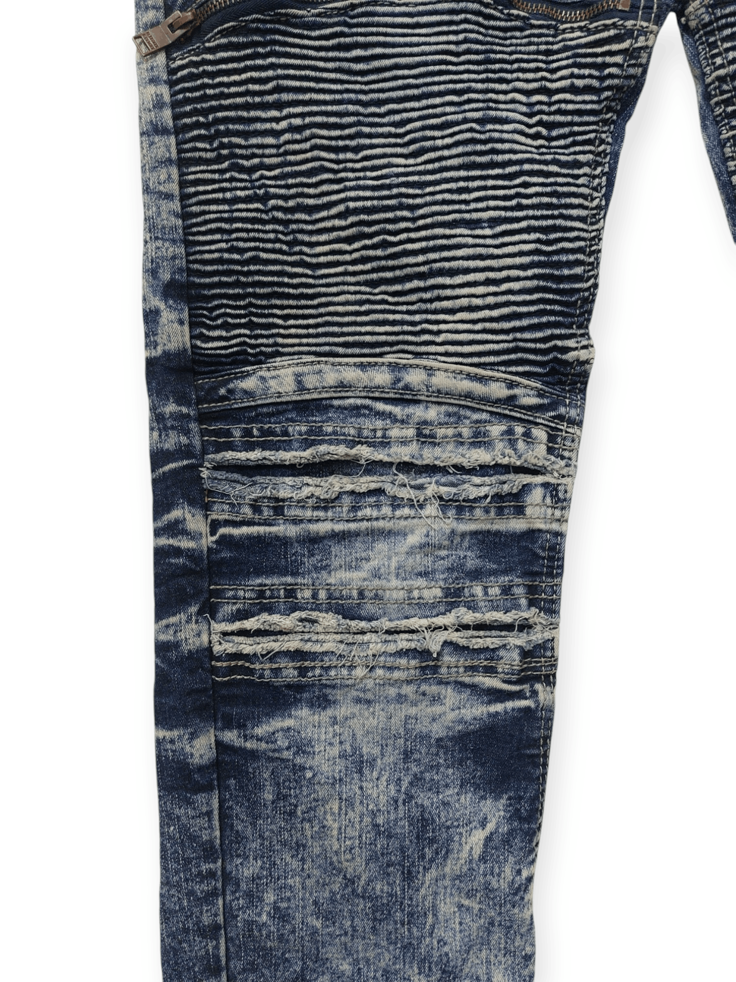 Designer Punk Biker Denim Bleecker & Mercer Jeans Size US 34 / EU 50 - 8 Thumbnail