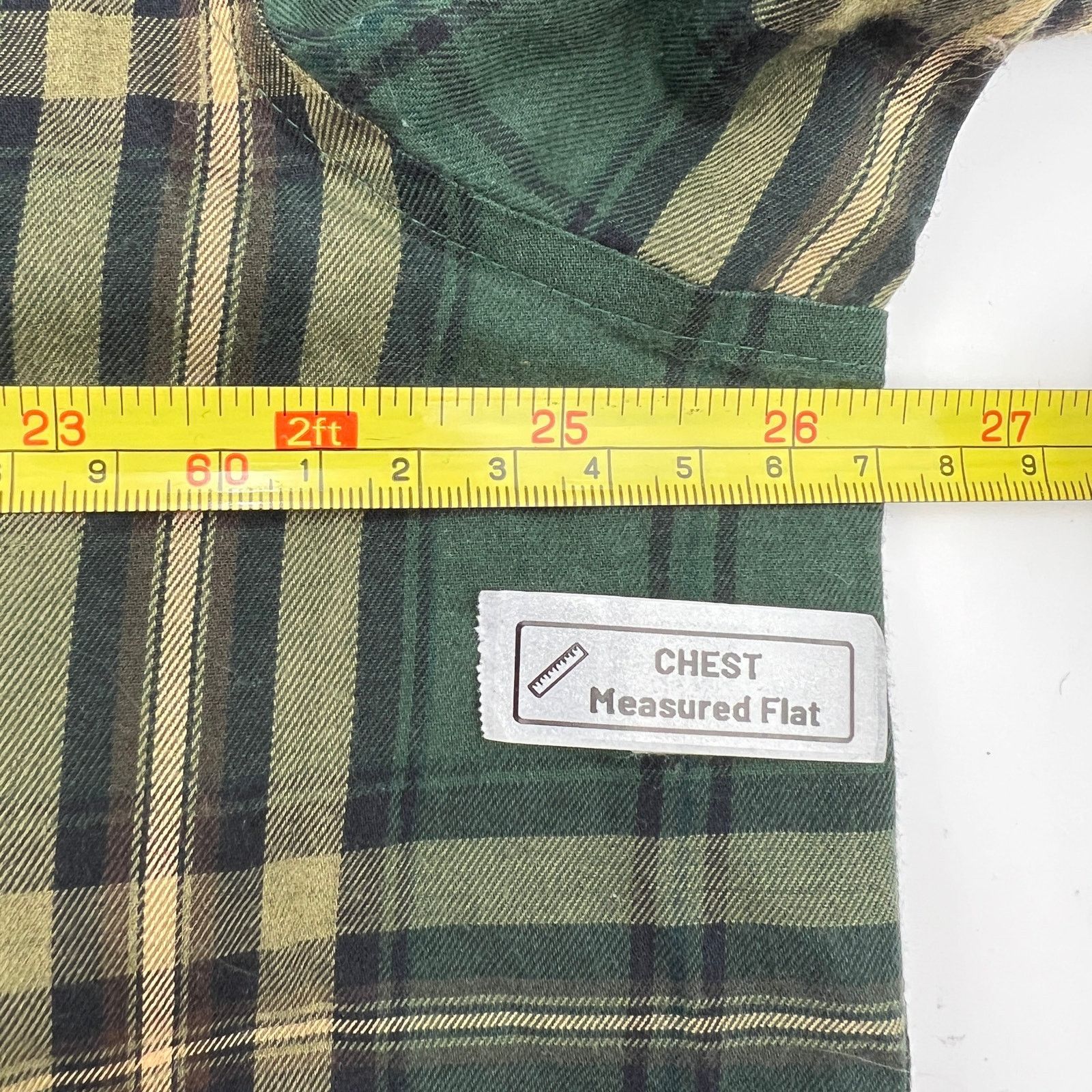 L.L. Bean L.L. Bean Green Plaid Button Down Shirt Cotton Merino Wool Size US XL / EU 56 / 4 - 4 Thumbnail