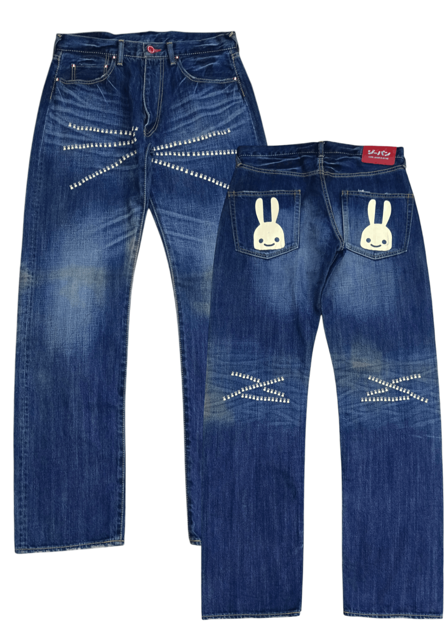 Japanese Brand SiCKK🔥VINTAGE 90s CUNE RABBIT MAMMOTH CO LTD MADE IN JAPAN Size US 33 - 1 Thumbnail