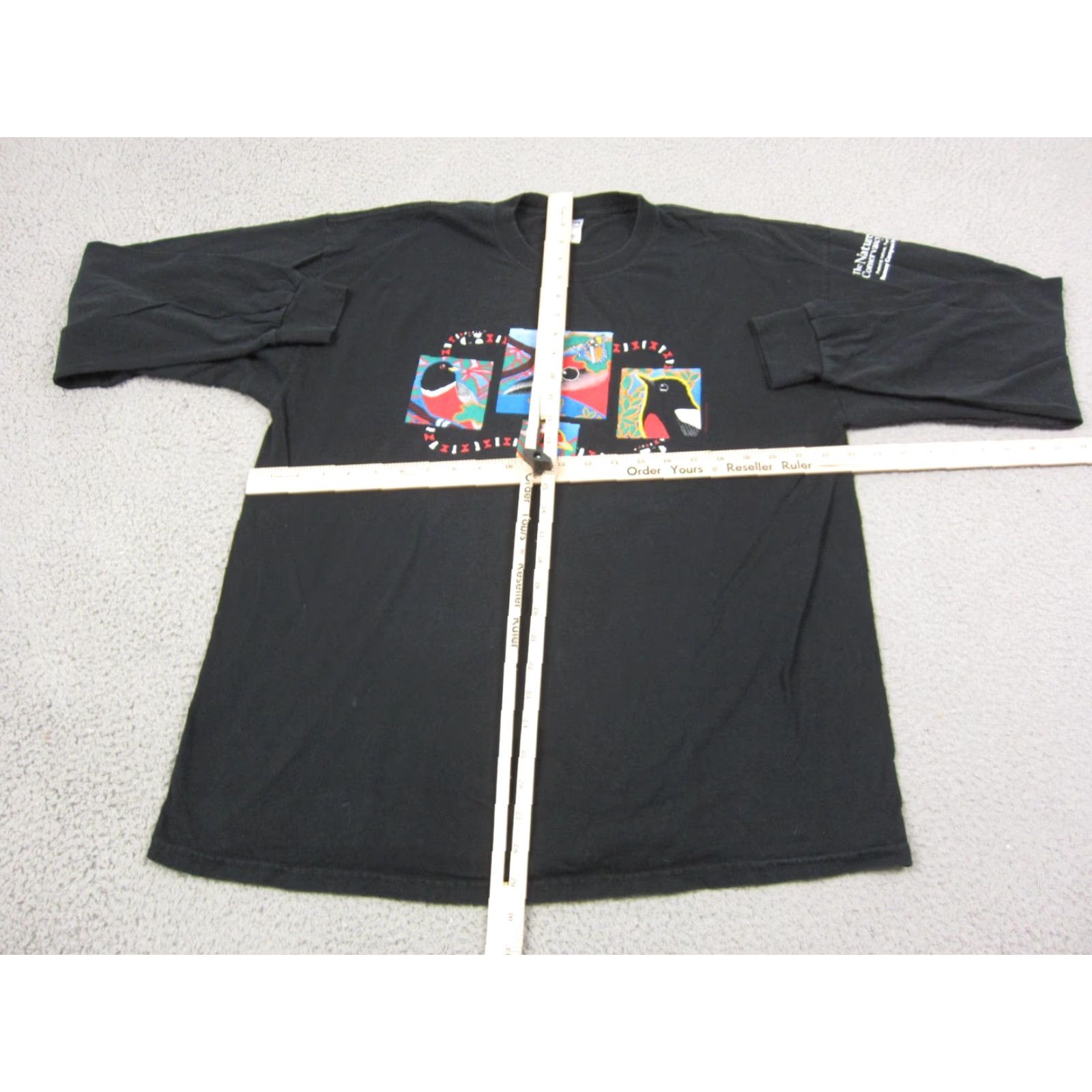 Gildan VINTAGE Birds Shirt Mens XL Black Gildan Ultra Cotton Nature Conservancy T-Shirt 90s Swinging Rock Conservatory Size US XL / EU 56 / 4 - 7 Thumbnail