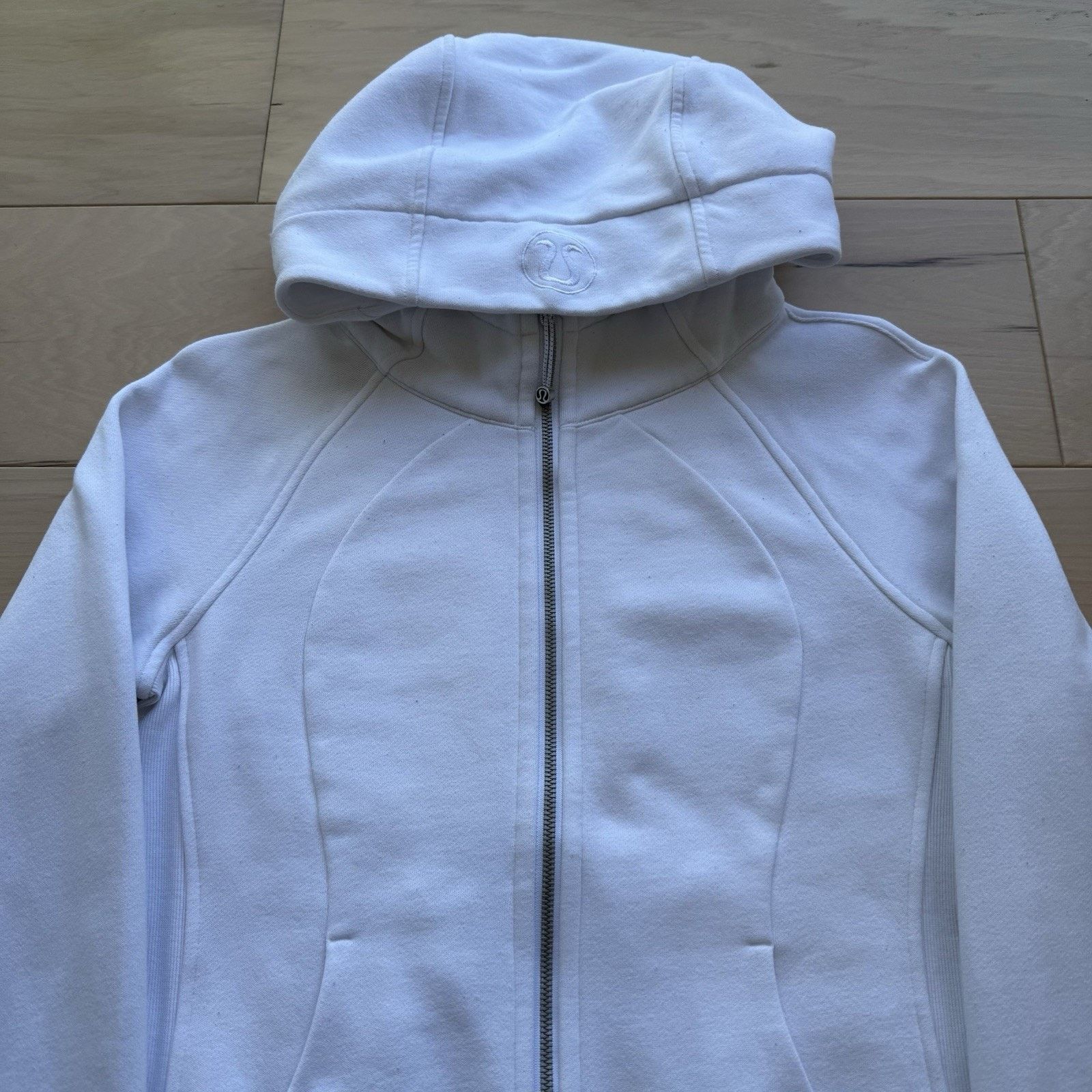 Lululemon Lululemon Scuba Hoodie 6 White Full Zip Hooded Jacket Yoga Size M / US 6-8 / IT 42-44 - 3 Thumbnail