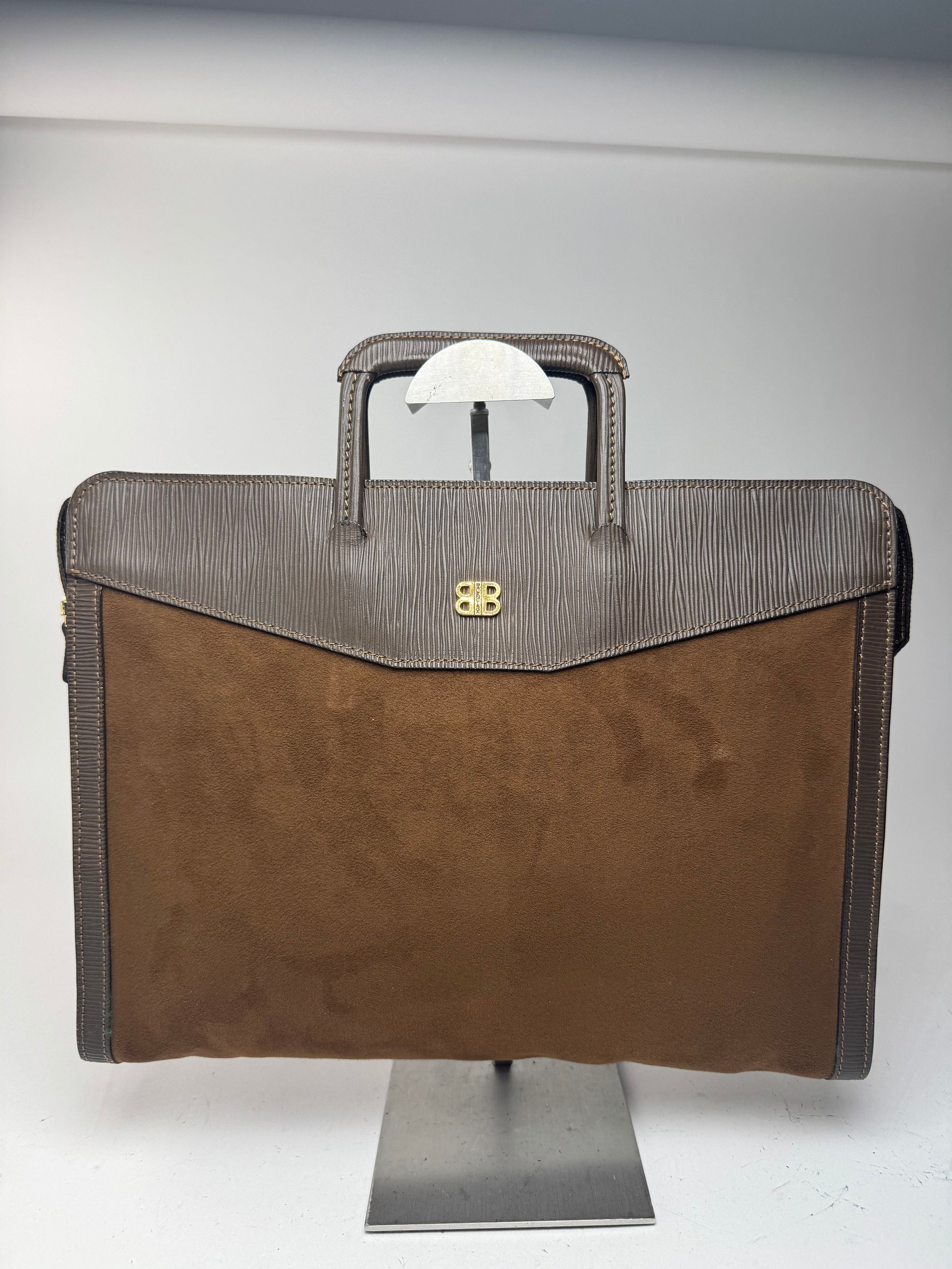 Balenciaga Vintage Wool Leather bag Brown Size ONE SIZE - 1 Thumbnail