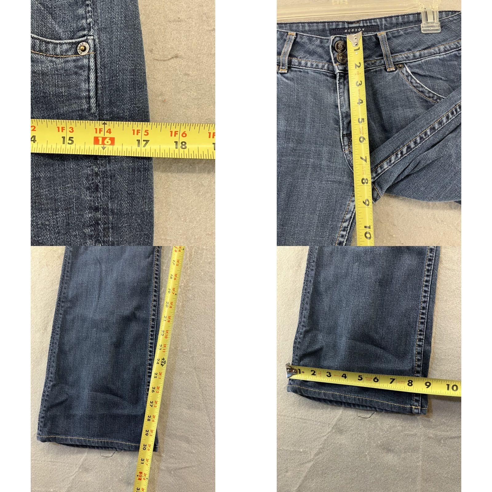 Hudson VINTAGE Hudson Jeans Bootcut Jeans Women 30 Regular Low Rise Blue 90s USA Size 30" / US 8 / IT 44 - 8 Thumbnail