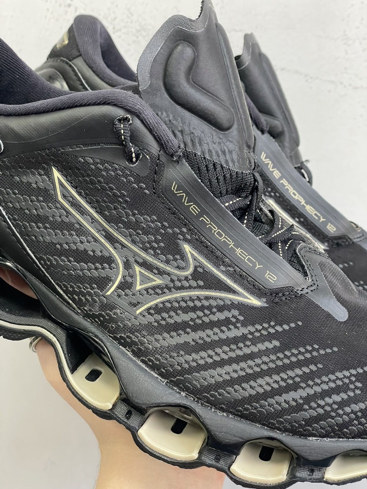 Other Mizuno Wave Prophecy Black Leather Shoes Streetwear Style Size US 8 / EU 41 - 3 Thumbnail